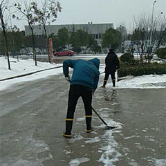 汇盈公司组织开展铲雪除冰行动